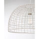 Bohemian 1 Light 18 inch White Rattan Pendant Ceiling Light