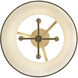 Coco 4 Light 16 inch Matte White/French Gold Pendant Ceiling Light