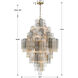 Addis 20 Light 31.5 inch Aged Brass Chandelier Ceiling Light in Autumn