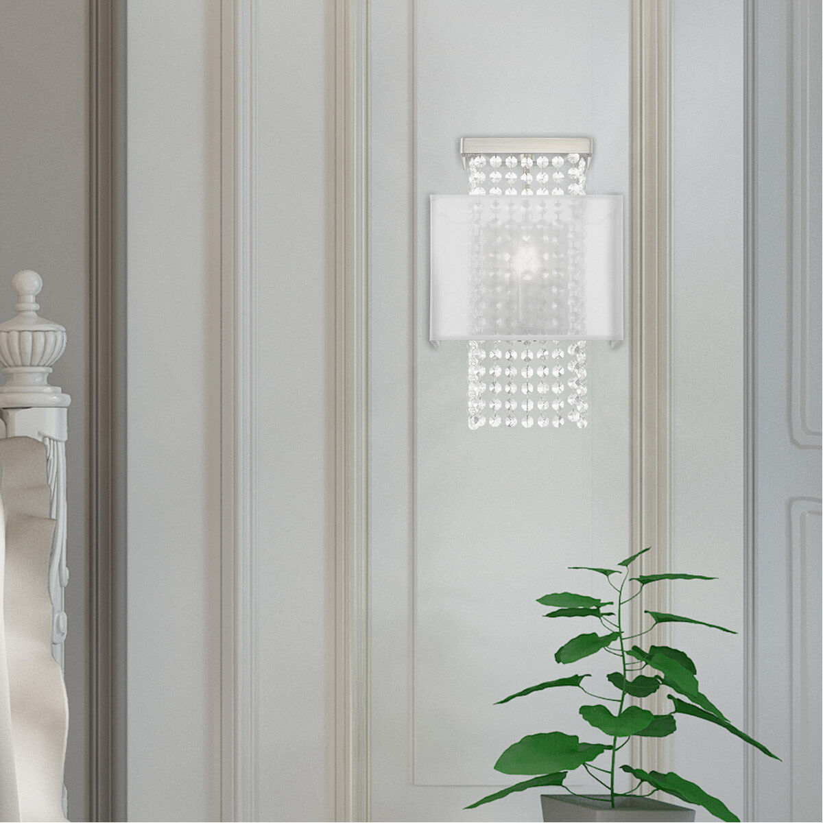 Bella Vista 1 Light 9 inch Brushed Nickel ADA ADA Wall Sconce Wall Light