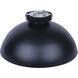 Eddie 15.5 inch Black Semi-Flush Mount Ceiling Light
