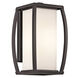 Bowen 1 Light 16 inch Architectural Bronze Outdoor Wall, Large