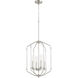 Citadel 4 Light 16 inch Satin Nickel Mini Chandelier Ceiling Light