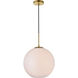 Huntington 1 Light 14 inch Brass Pendant Ceiling Light