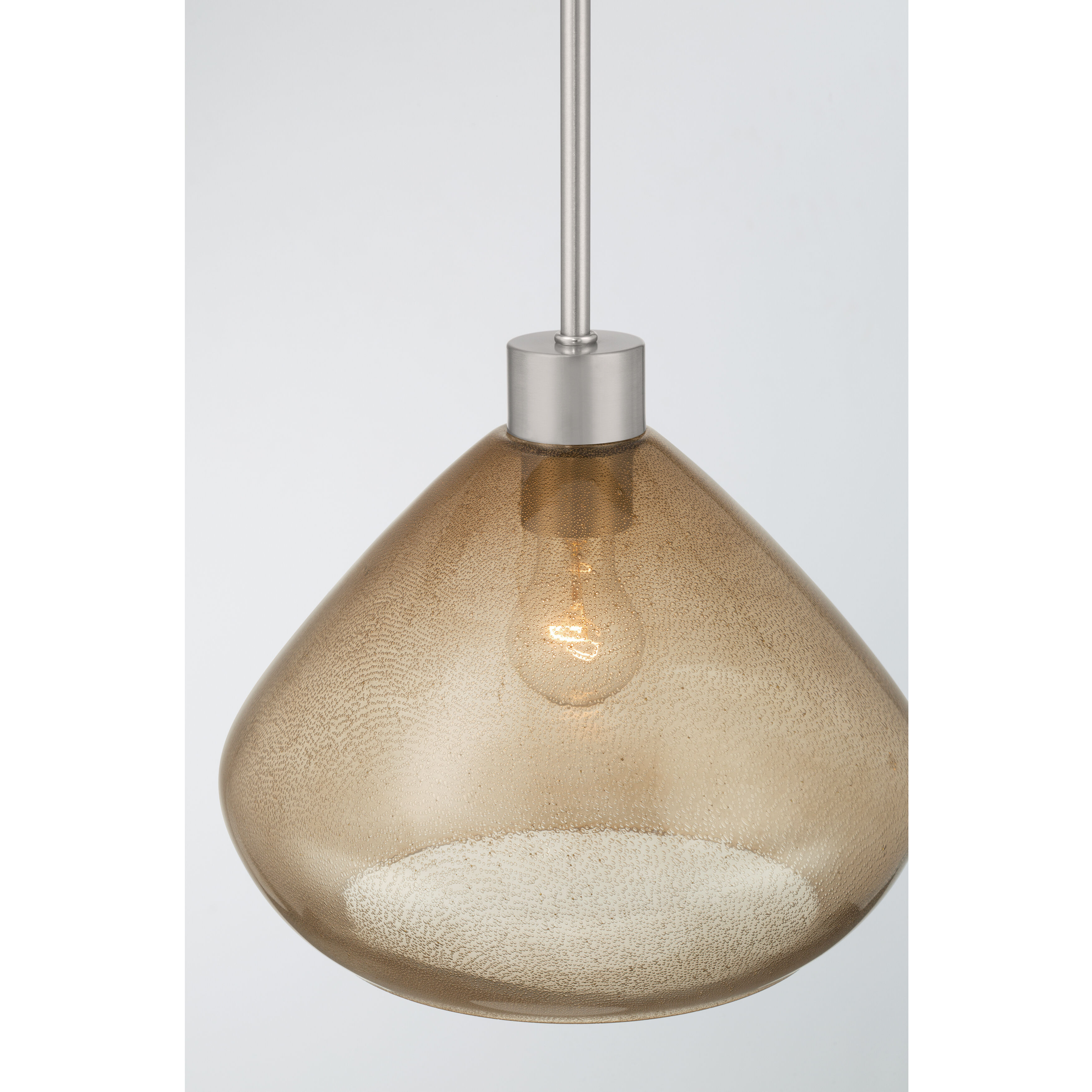 Elaris 1 Light 12.5 inch Brushed Nickel Pendant Ceiling Light