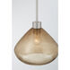 Elaris 1 Light 12.5 inch Brushed Nickel Pendant Ceiling Light