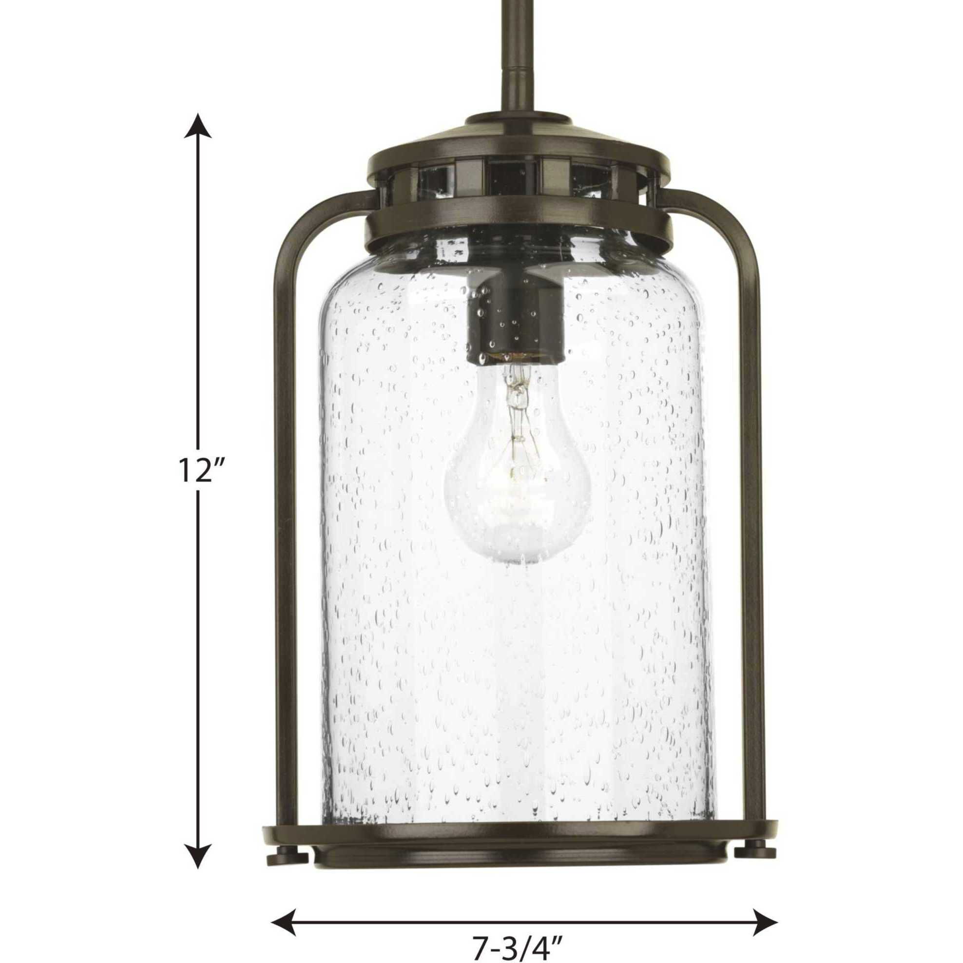 Botta 1 Light 8 inch Antique Bronze Outdoor Hanging Lantern, Medium