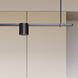 Suspenders LED 97 inch Satin Black Suspension Ceiling Light