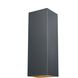 Oro 1 Light 14 inch Matte Black Outdoor Wall Light