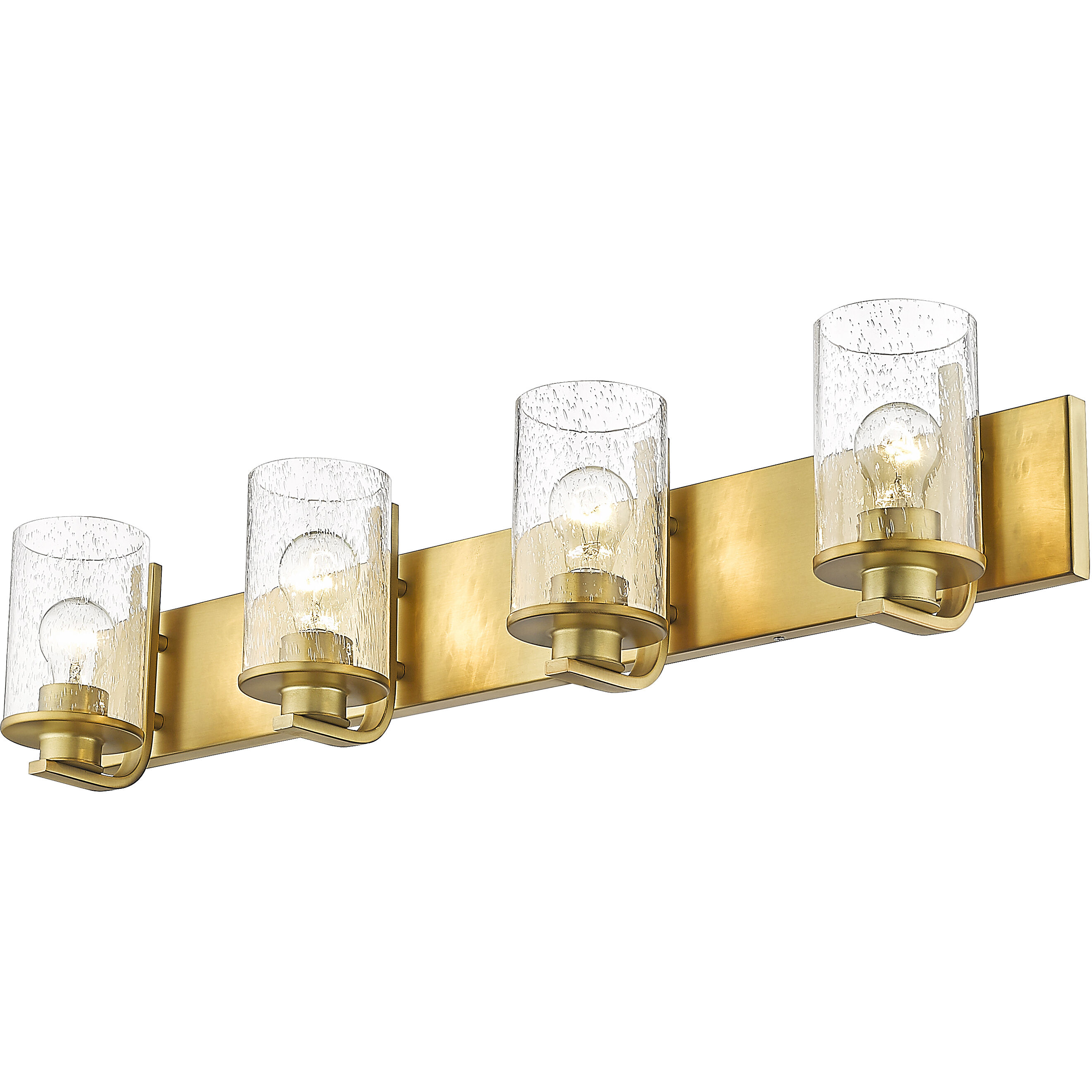Beckett 4 Light 34 inch Olde Brass Vanity Wall Light