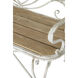 Anita Distressed White/Brown Bench