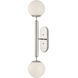 Barbican 2 Light 6.5 inch Polished Nickel Bath Sconce Wall Light