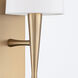 Trenton Bath Sconce Wall Light in Aged Brass