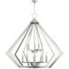 Prism 15 Light 42 inch Brushed Nickel Foyer Chandelier Ceiling Light