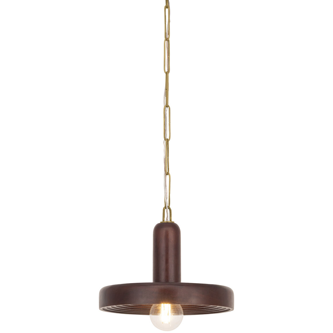 Scheana 1 Light 12.5 inch Aged Brass Pendant Ceiling Light