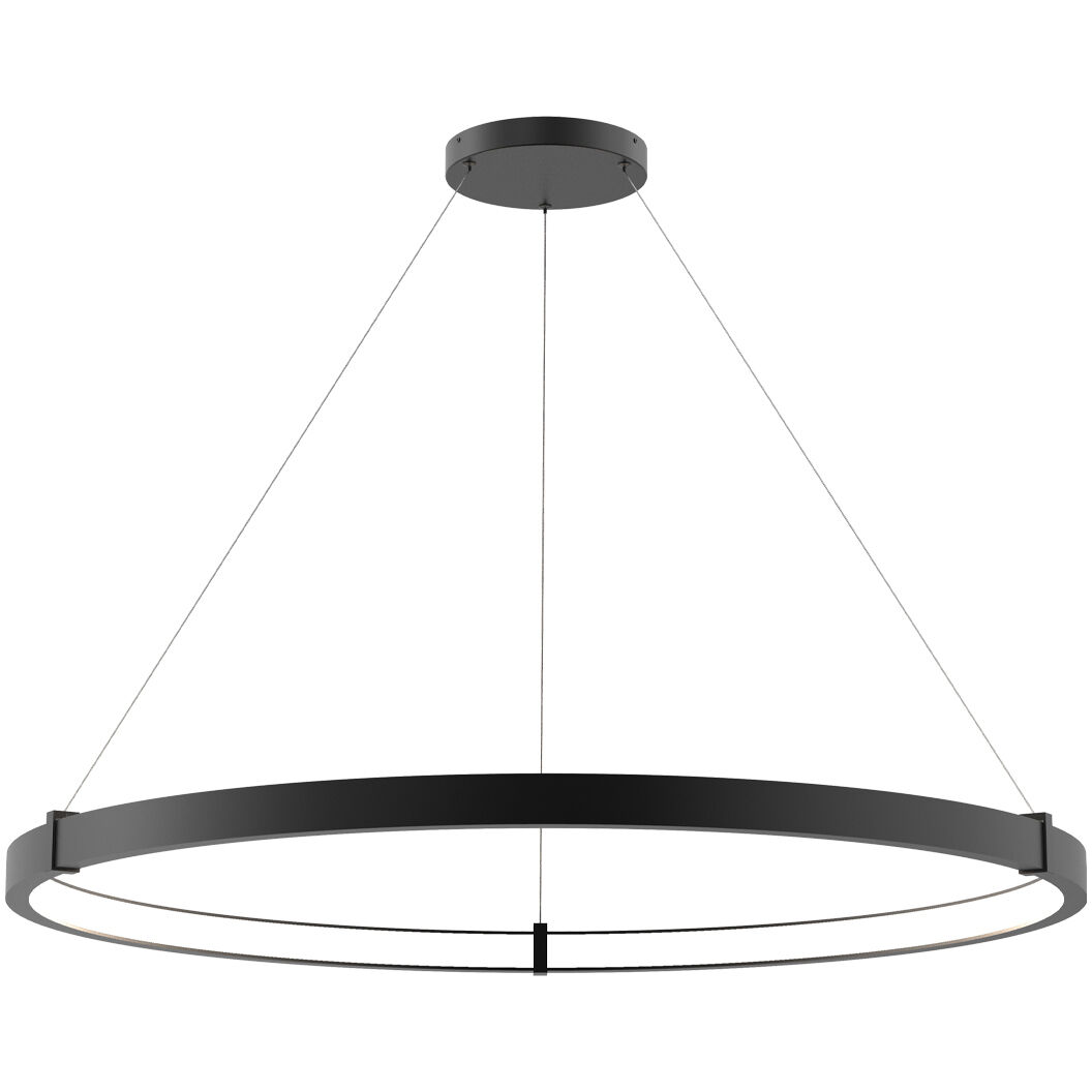 Mucci LED 48 inch Black Chandelier Ceiling Light