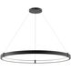 Mucci LED 48 inch Black Chandelier Ceiling Light