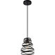 Sybil 1 Light 8 inch Matte Black Pendant Ceiling Light