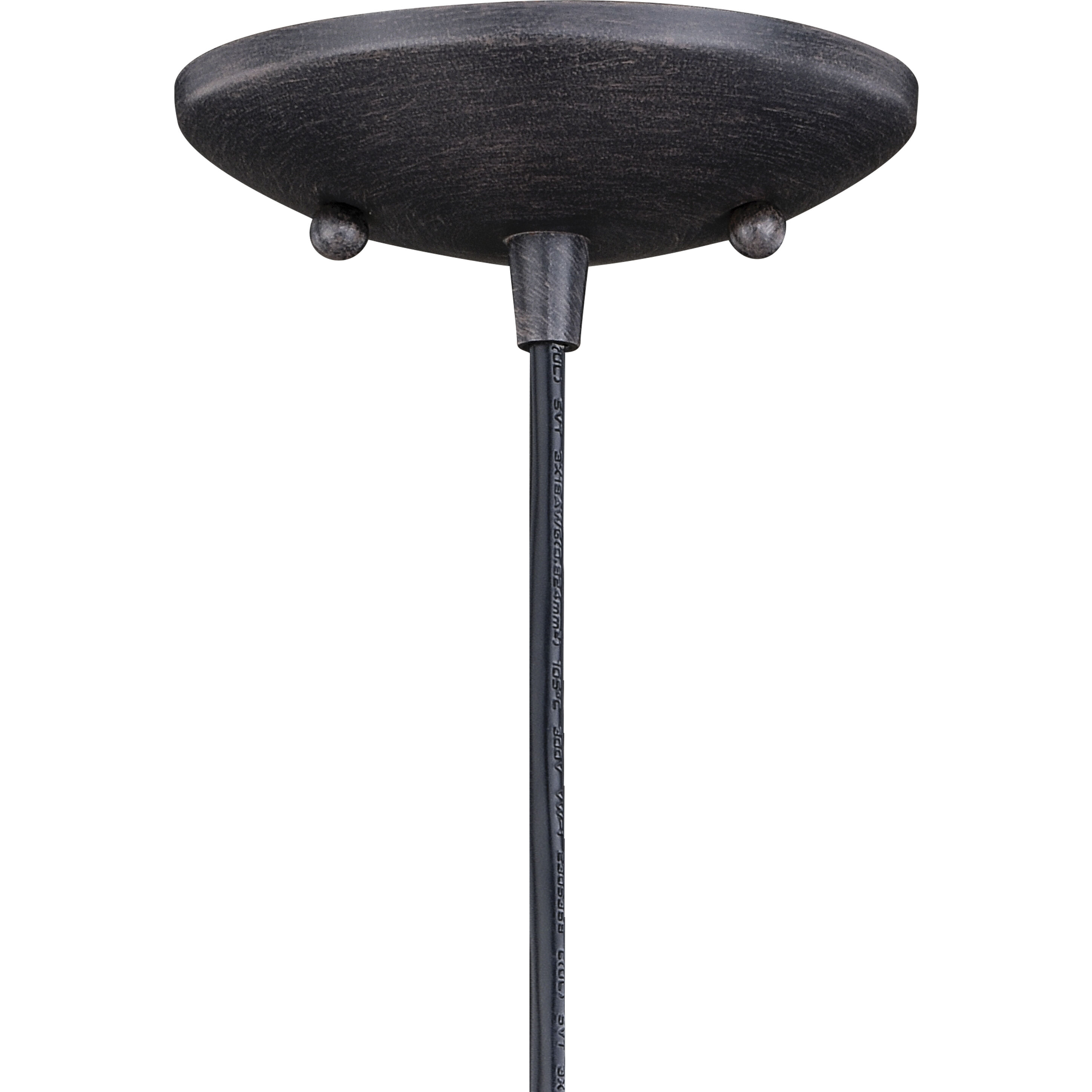 Outland LED 10 inch Aged Iron and Light Gold Outdoor Pendant