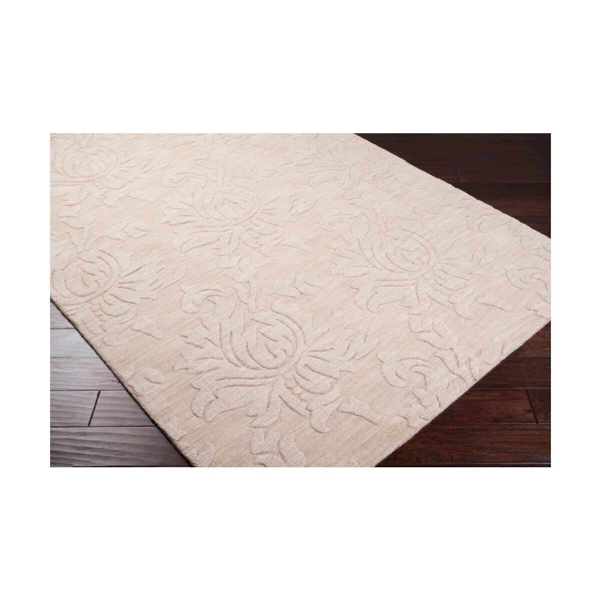 Mystique 156 X 108 inch Beige Rugs, Wool
