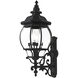 Frontenac 4 Light 29 inch Textured Black Outdoor  Wall Lantern