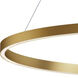 Groove 5CCT LED 40 inch Gold Single Pendant Ceiling Light