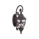 Capri 3 Light 30 inch Black Coral Exterior Wall Mount