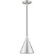 Allison 1 Light 7 inch Brushed Aluminum Mini Pendant Ceiling Light