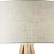 Director 60 inch 150.00 watt Natural Wood Floor Lamp Portable Light