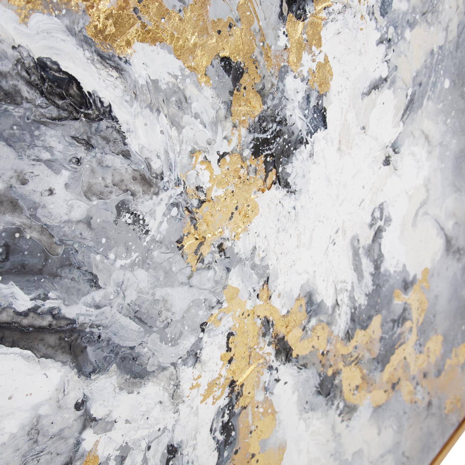 Golden Clouds 40 X 40 inch Hand Painted Canvas