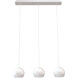 Roxy 3 Light 36 inch White Triple Linear Pendant Ceiling Light