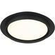 Iris LED 16 inch Matte Black Flush Mount Ceiling Light