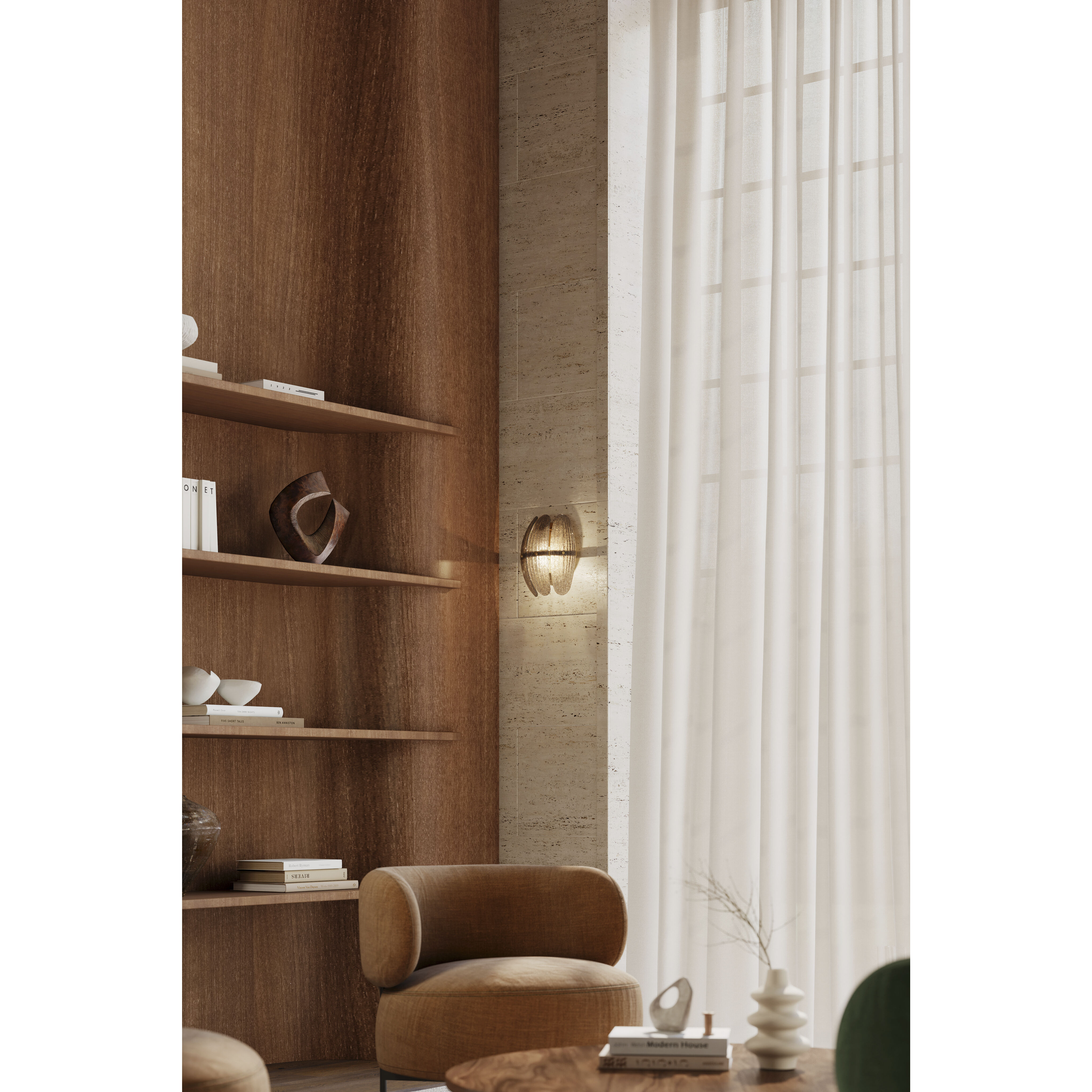 Marclaire 1 Light 9.25 inch Legacy Brass Wall Sconce Wall Light in Grey Textured Handmade Glass