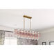 Addis 14 Light 51.75 inch Aged Brass Linear Chandelier Ceiling Light in Spring