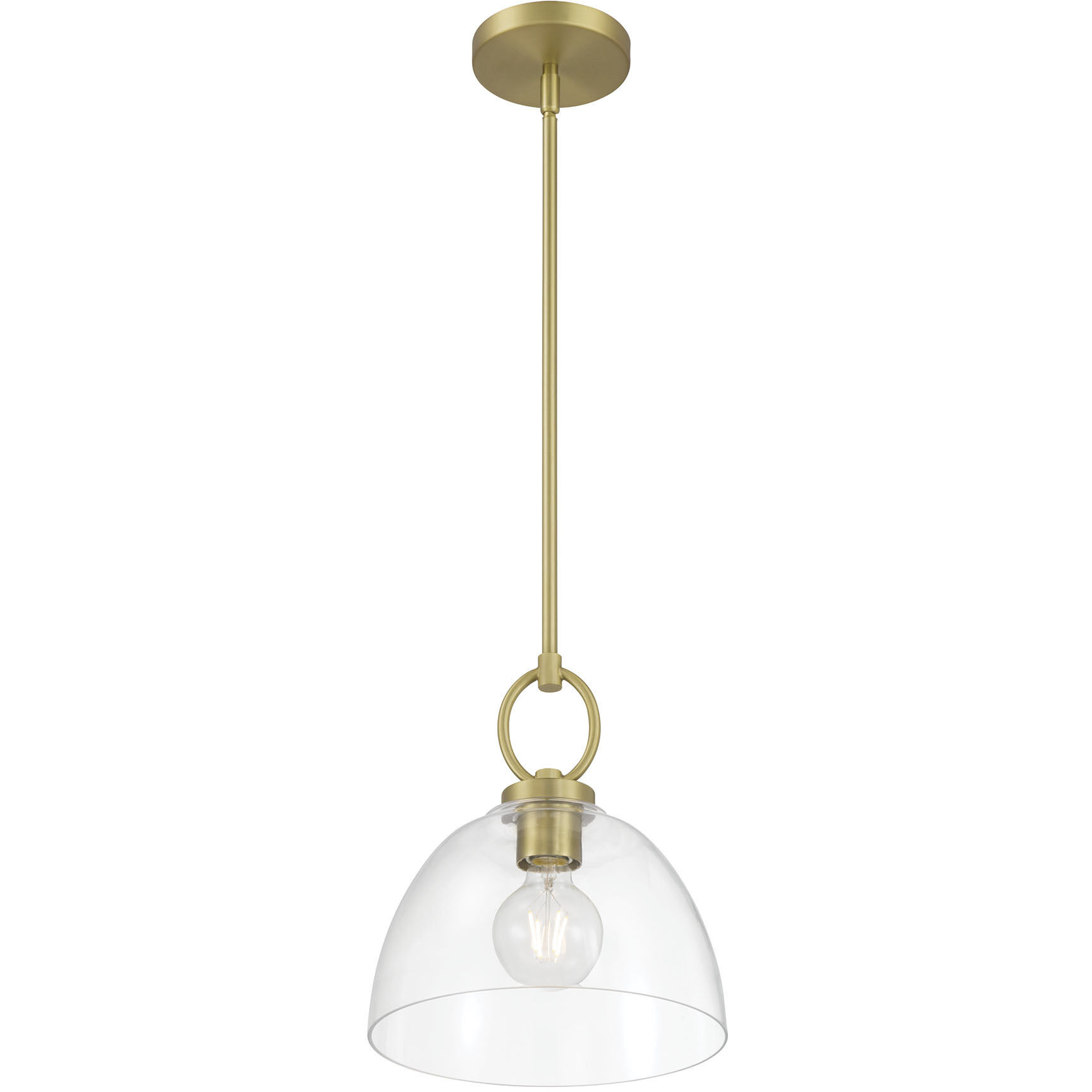 Velto 1 Light 10 inch Vintage Brass Pendant Ceiling Light