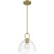 Velto 1 Light 10 inch Vintage Brass Pendant Ceiling Light