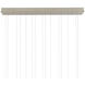 Glace 15 Light 48 inch Silver Multi-Drop Pendant Ceiling Light