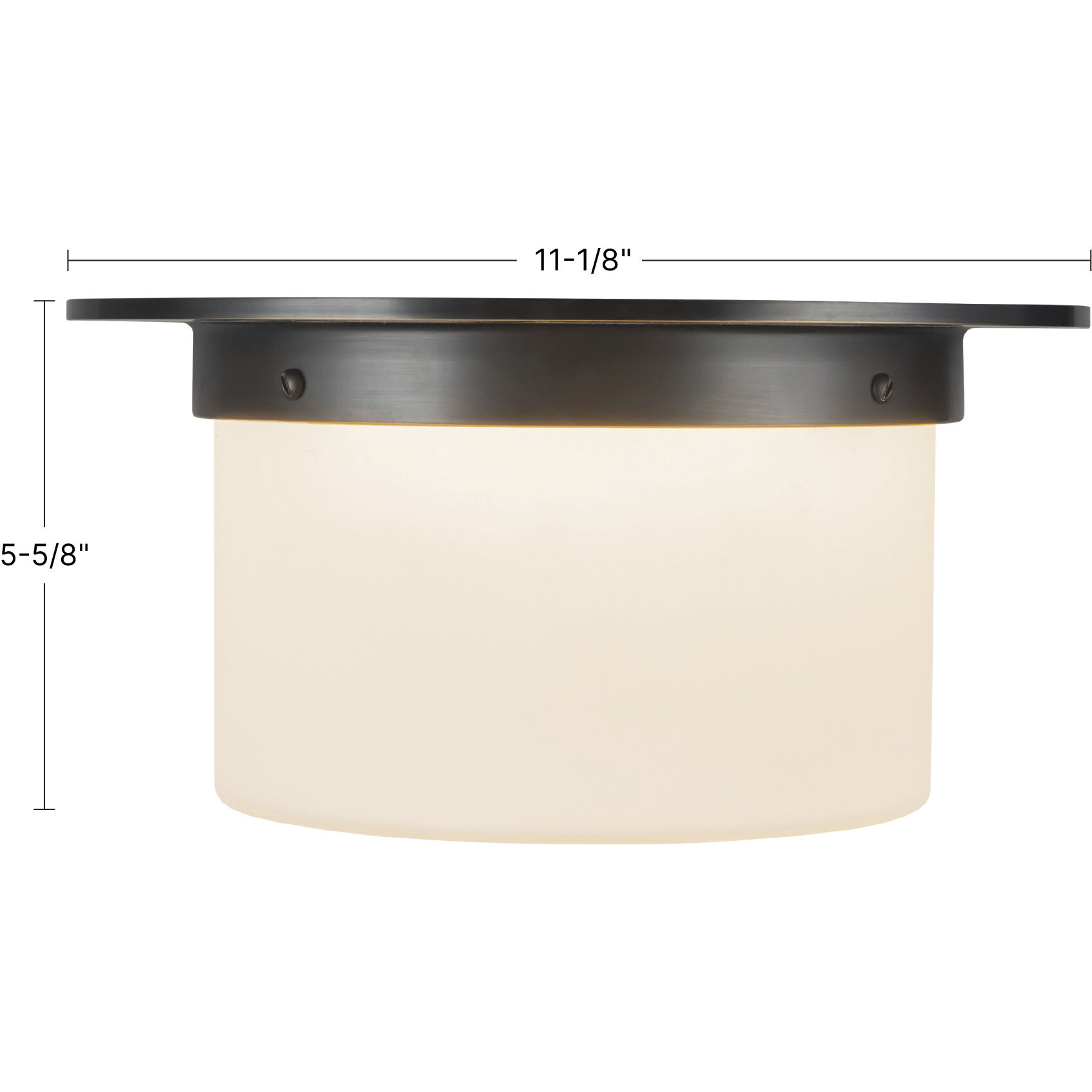 Mineral 2 Light 11.13 inch Urban Bronze and Matte Opal Glass Flush Mount Ceiling Light in Opal Glass Shade