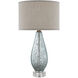 Optimist 29.5 inch 150 watt Pale Blue Speckle Table Lamp Portable Light