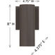 Kelley LED 8 inch Bronze Outdoor Wall Lantern