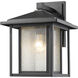 Aspen 1 Light 13 inch Black Outdoor Wall Light