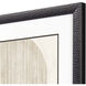 Stitched Spheres Gray and Black and Beige and Neutral Framed Art