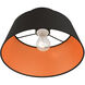 Palma 1 Light 13 inch Black Semi-Flush Mount Ceiling Light