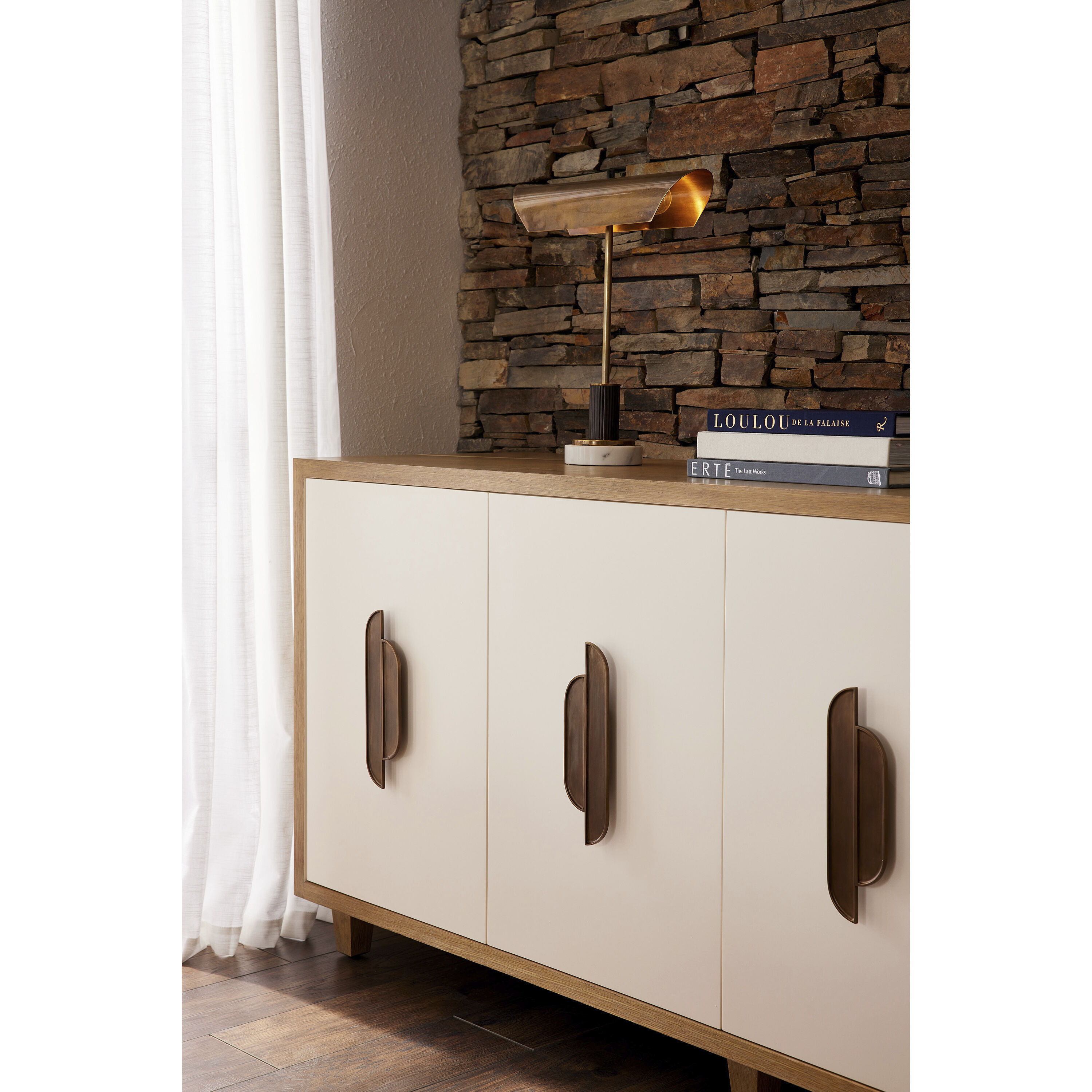 Lansing 19 inch 60 watt Vintage Brass Lamp Portable Light