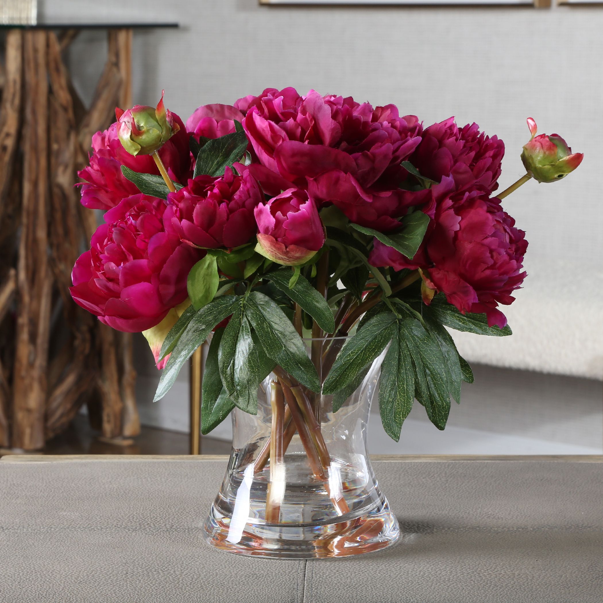 Prima Peony Fuchsia Floral Bouquet