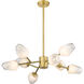 Canada 8 Light 28 inch Gold Chandelier Ceiling Light