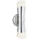 Fusion Collection - Lugano Family 4.75 inch Polished Chrome ADA Wall Sconce Wall Light in 2, EVOLV