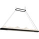 Himalayas LED 48 inch Black Island/Pool Table Light Ceiling Light