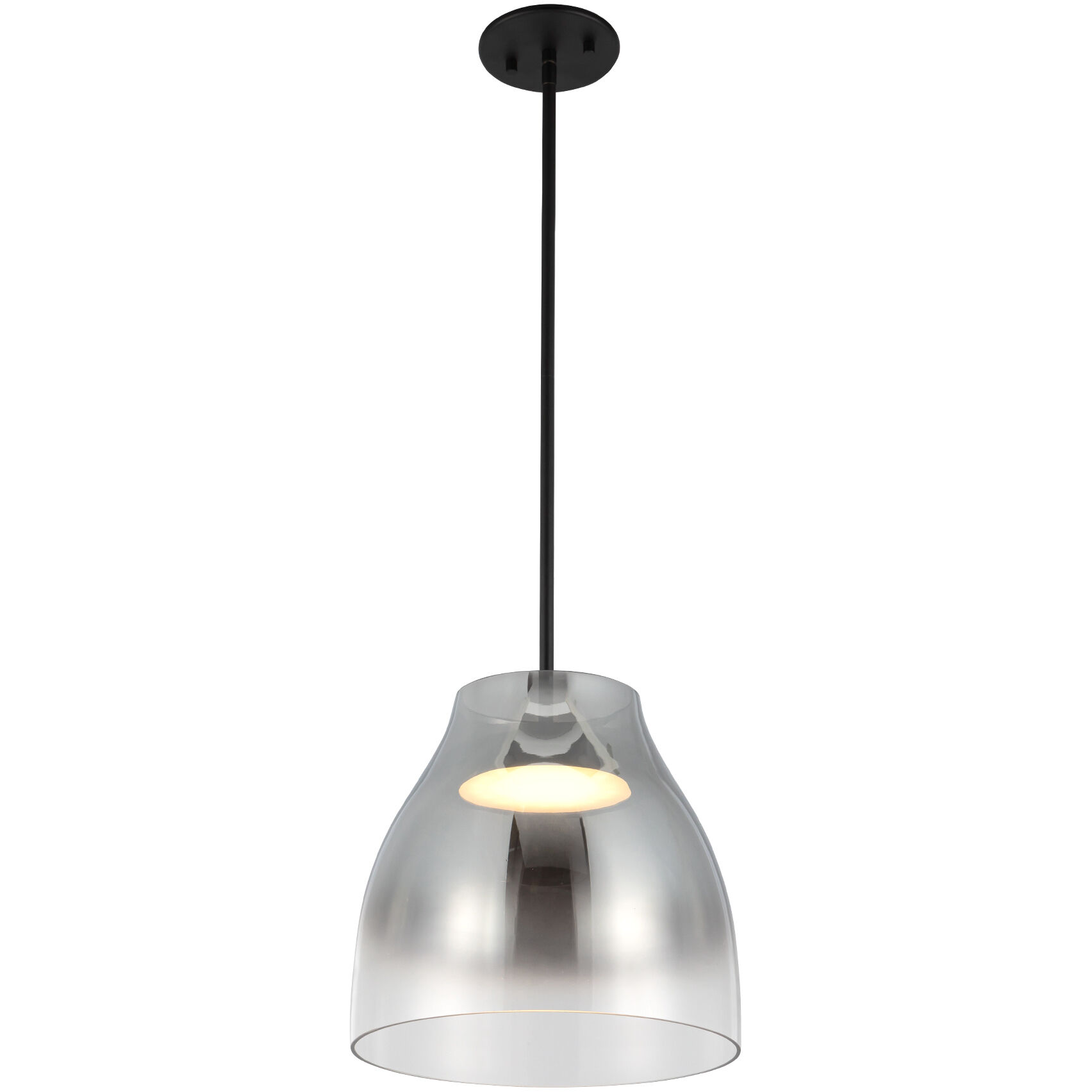 Trinity Pendant Ceiling Light in Smoked Glass