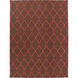 Fallon 132 X 96 inch Camel, Bright Red Rug